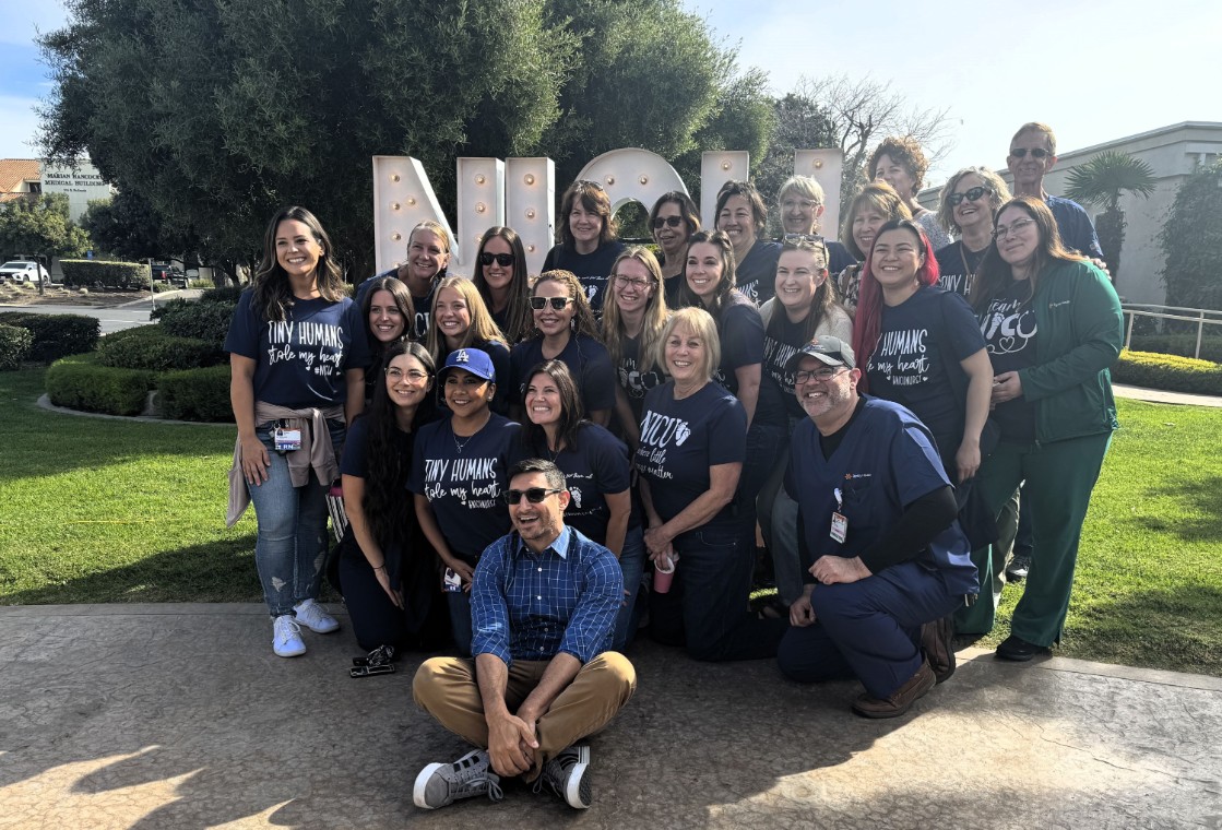 NICU Graduates Celebrated at Marian Regional Medical Center’s Annual Reunion Members of Marian Regional Medical Center's NICU team pose for a photo during Saturday's annual NICU Reunion.