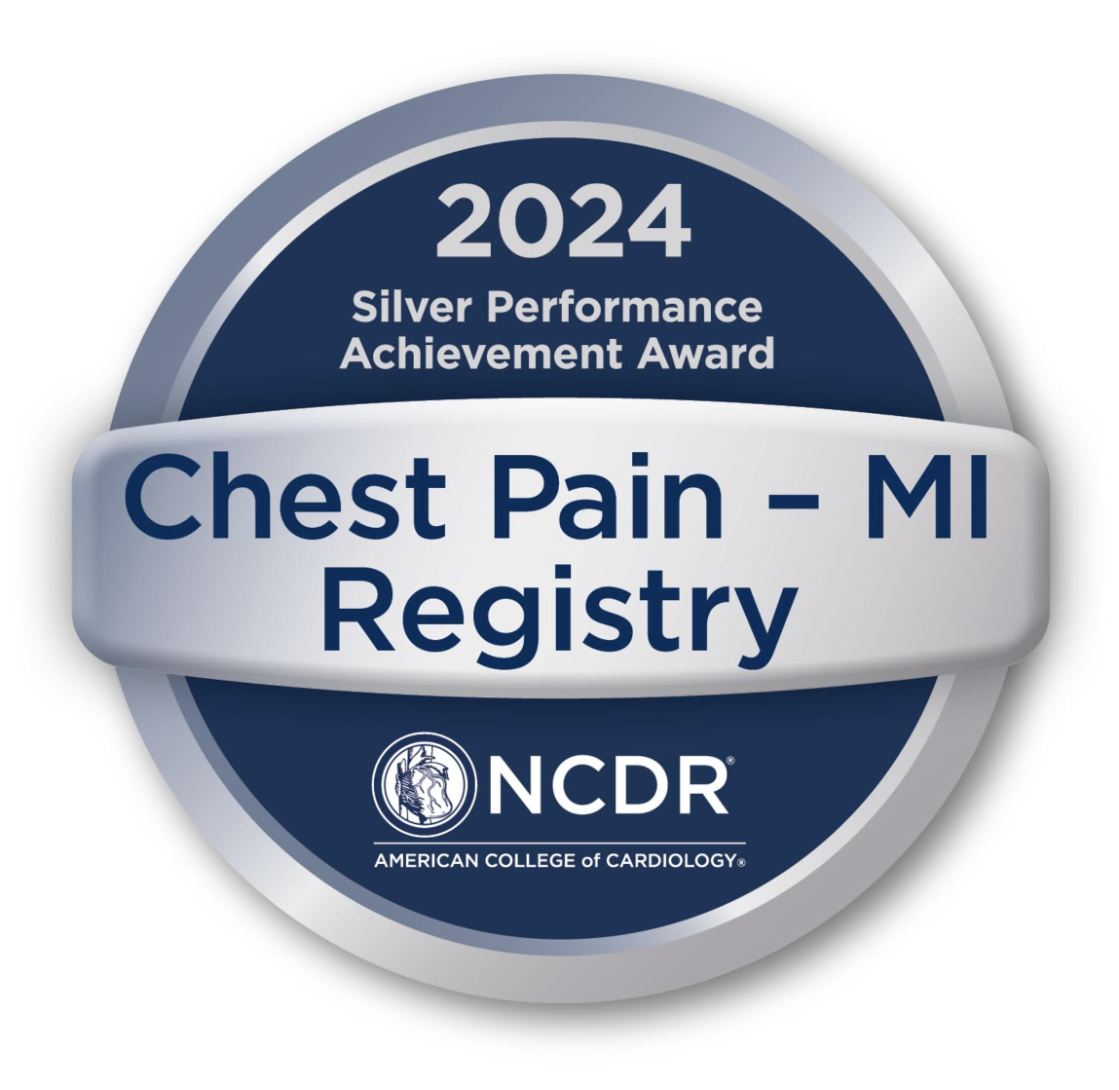 Heart and Vascular care in Las Vegas and Henderson, NV American College of Cardiology’s NCDR Chest Pain ̶ Myocardial Infarction Registry Silver Performance Achievement Award